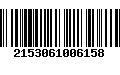 Código de Barras 2153061006158