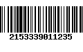 Código de Barras 2153339011235