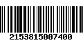 Código de Barras 2153815007400