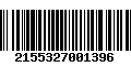 Código de Barras 2155327001396