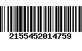 Código de Barras 2155452014759