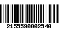 Código de Barras 2155590002540