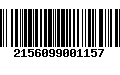 Código de Barras 2156099001157