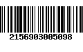 Código de Barras 2156903005098