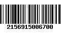 Código de Barras 2156915006700