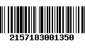 Código de Barras 2157183001350