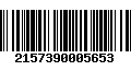 Código de Barras 2157390005653