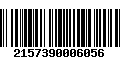 Código de Barras 2157390006056