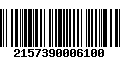 Código de Barras 2157390006100