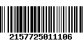 Código de Barras 2157725011106