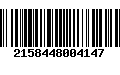 Código de Barras 2158448004147