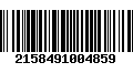 Código de Barras 2158491004859