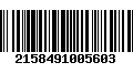 Código de Barras 2158491005603