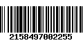 Código de Barras 2158497002255