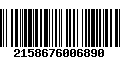 Código de Barras 2158676006890