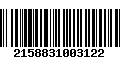 Código de Barras 2158831003122