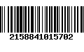 Código de Barras 2158841015702