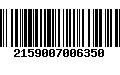 Código de Barras 2159007006350