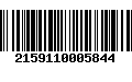 Código de Barras 2159110005844