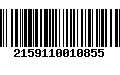 Código de Barras 2159110010855