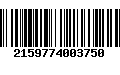 Código de Barras 2159774003750