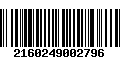 Código de Barras 2160249002796