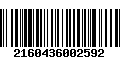 Código de Barras 2160436002592