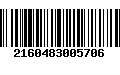 Código de Barras 2160483005706