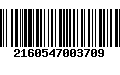 Código de Barras 2160547003709