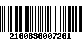 Código de Barras 2160630007201