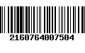 Código de Barras 2160764007504