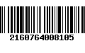 Código de Barras 2160764008105