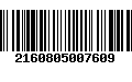 Código de Barras 2160805007609