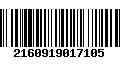 Código de Barras 2160919017105