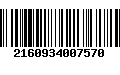 Código de Barras 2160934007570