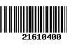 Código de Barras 21610400