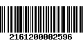 Código de Barras 2161200002596