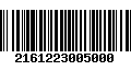 Código de Barras 2161223005000