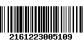 Código de Barras 2161223005109