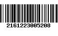 Código de Barras 2161223005208