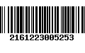 Código de Barras 2161223005253