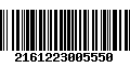 Código de Barras 2161223005550