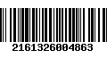 Código de Barras 2161326004863