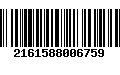 Código de Barras 2161588006759