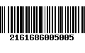 Código de Barras 2161686005005