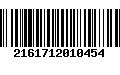 Código de Barras 2161712010454