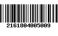 Código de Barras 2161804005009