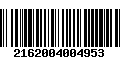 Código de Barras 2162004004953