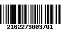 Código de Barras 2162273003701