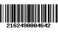 Código de Barras 2162490004642